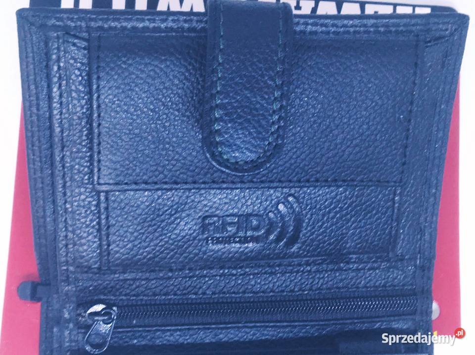 Portfel Męski Nowy Skóra Czarny mazowieckie sprzedam