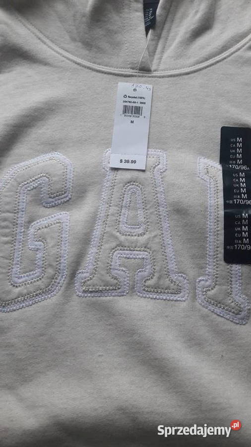 Gap bluza damska M capucino kremowa z USA Marki