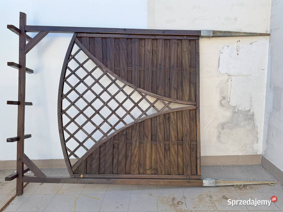 Pergola Płot Drewniany 224x228 kotwy metalowe Poznań