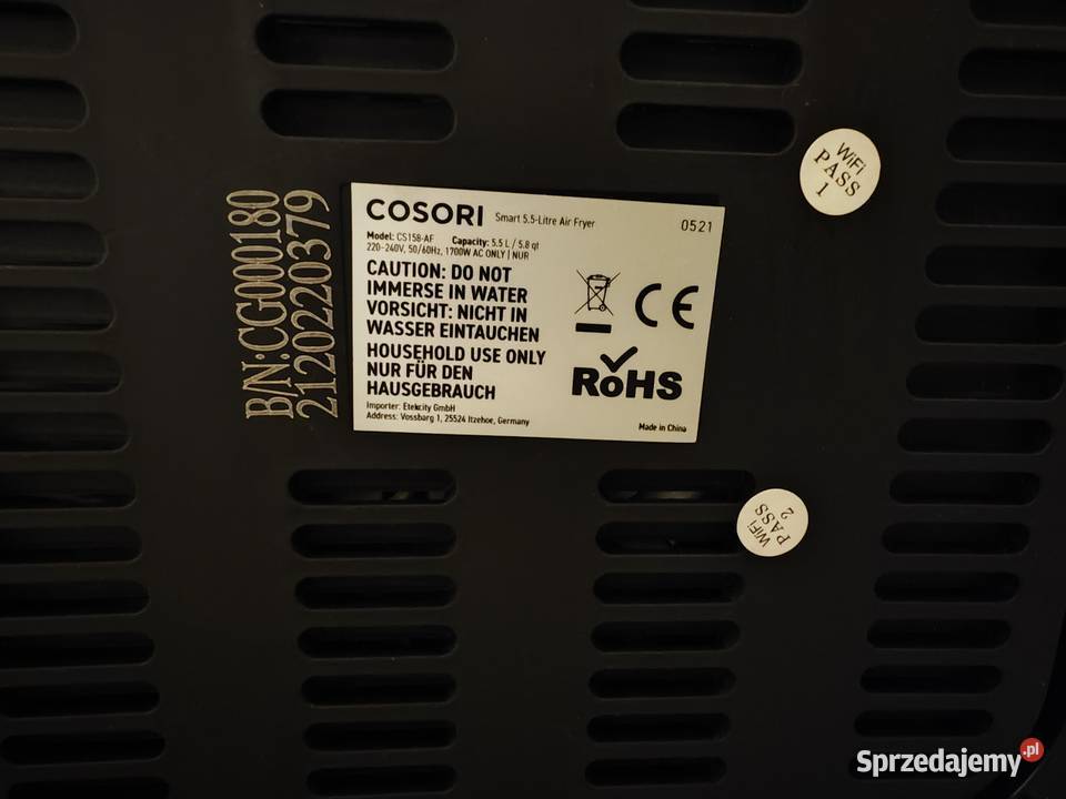 Frytkownica beztłuszczowa Cosori CS158AF Stan Radzionków