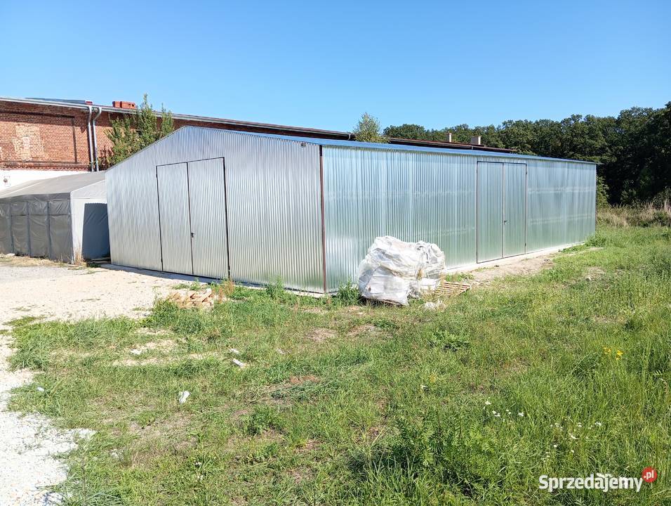 Garaż Blaszany Ocynkowany Wiata Garażowa Hala Wolsztyn