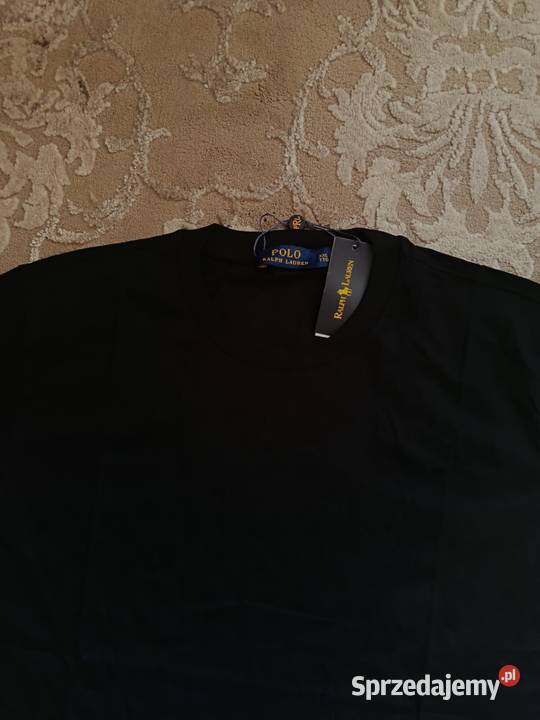 Tshirt klasyczny Polo Ralph Lauren czarny Odzież codzienna Białystok sprzedam