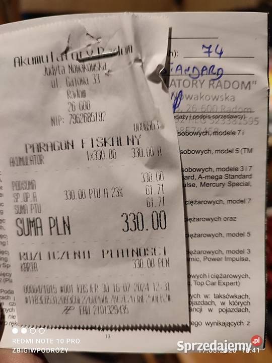 Akumulator Radom sprzedam