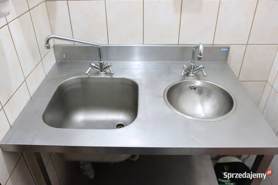 Zlew gastronomiczny podwójny baterie Pszczyna