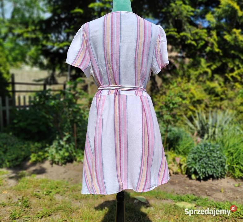 Sukienka Forever 21 4XL 48 plus size wrap dress kolorowy Szczecin
