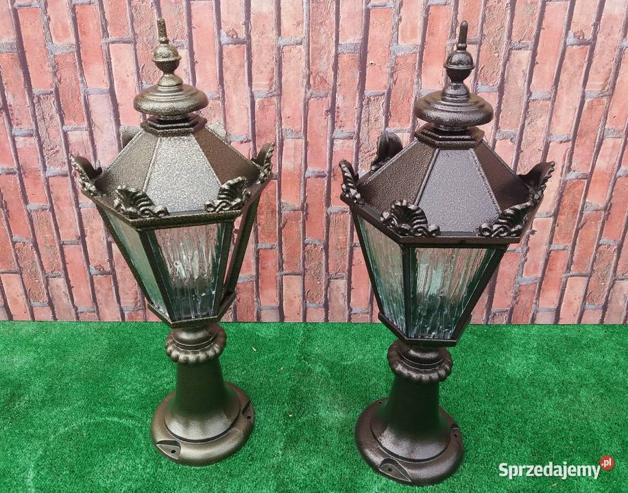 lampa ogrodowa oświetlenie kinkiet żeliwna Gołdap