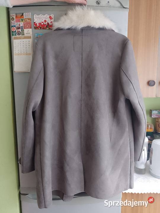 40L RIVER ISLAND Płaszcz z futrzanym kołnierzem Kraków