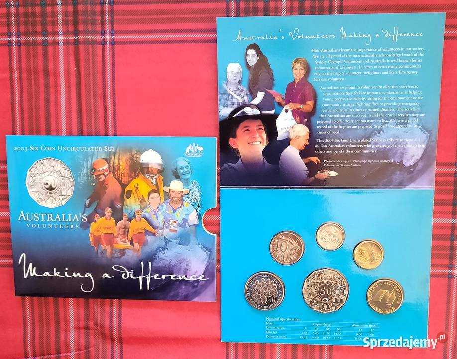 Zestaw Monet Australia Wolontariusze Gliwice