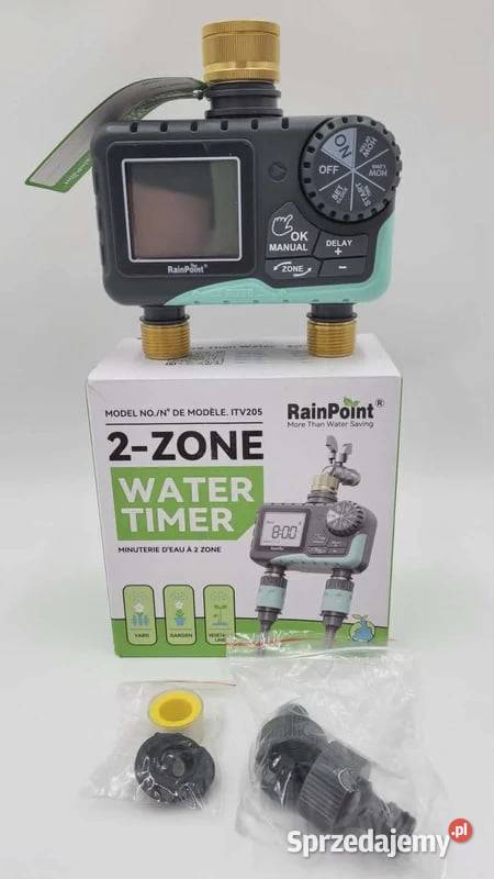 Cyfrowy timer zraszacza z 2 strefami RainPoint mazowieckie Ząbki