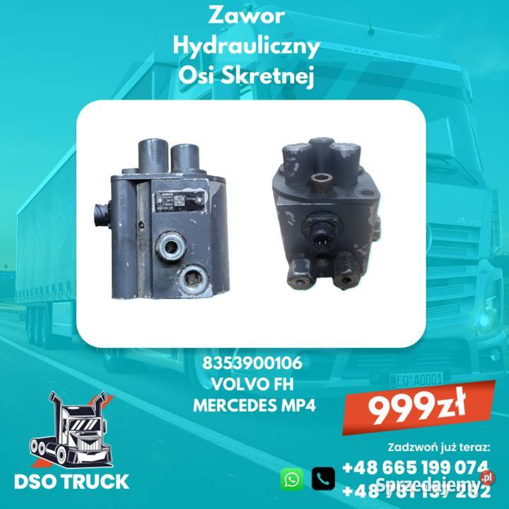 Zawor Hydrauliczny Osi Skretnej 8353900106 VOLVO Zawichost