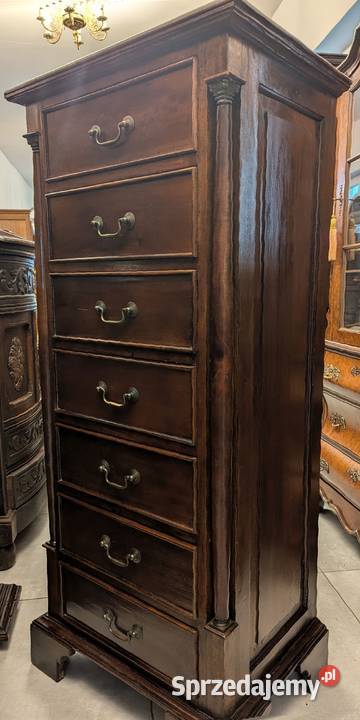 Piękna wysoka szyfonierakomoda kolonialna sklep sprzedam