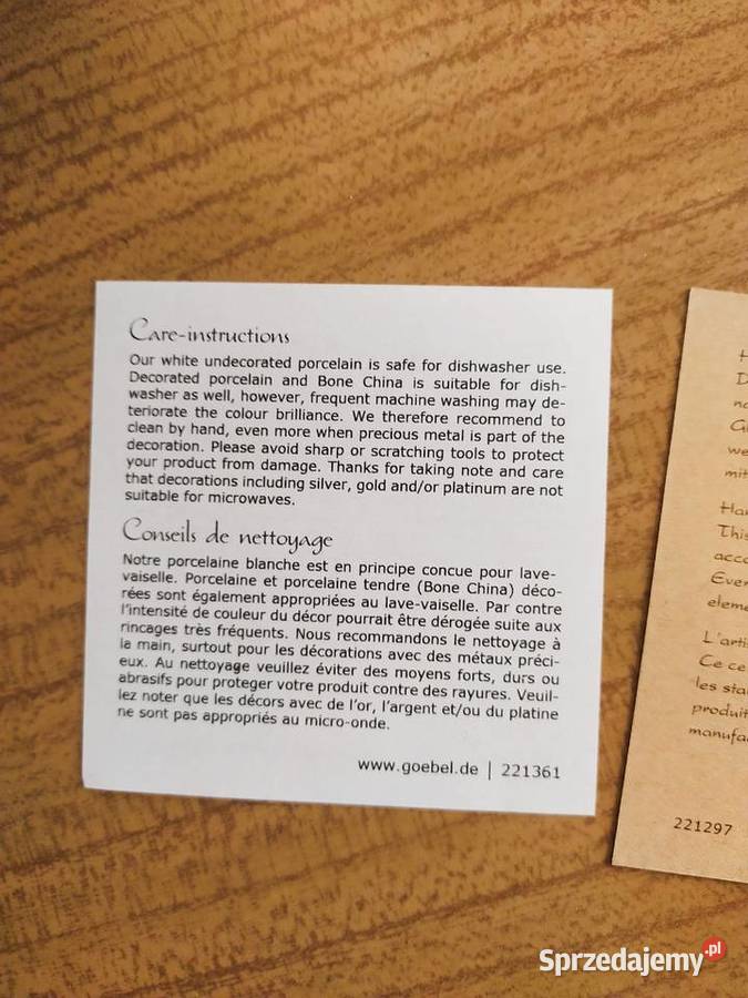Porcelanowy kubek Goebel