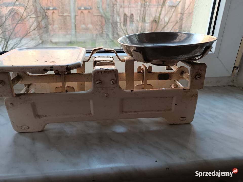 Mniejsza waga szalkowa działa dekoracja waga