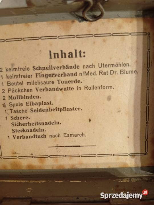 Apteczka motocyklowa unikat zabytek antyk