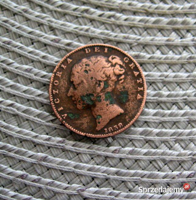 Wielka Brytania 1 Farting 1838r Numizmatyka Kalisz