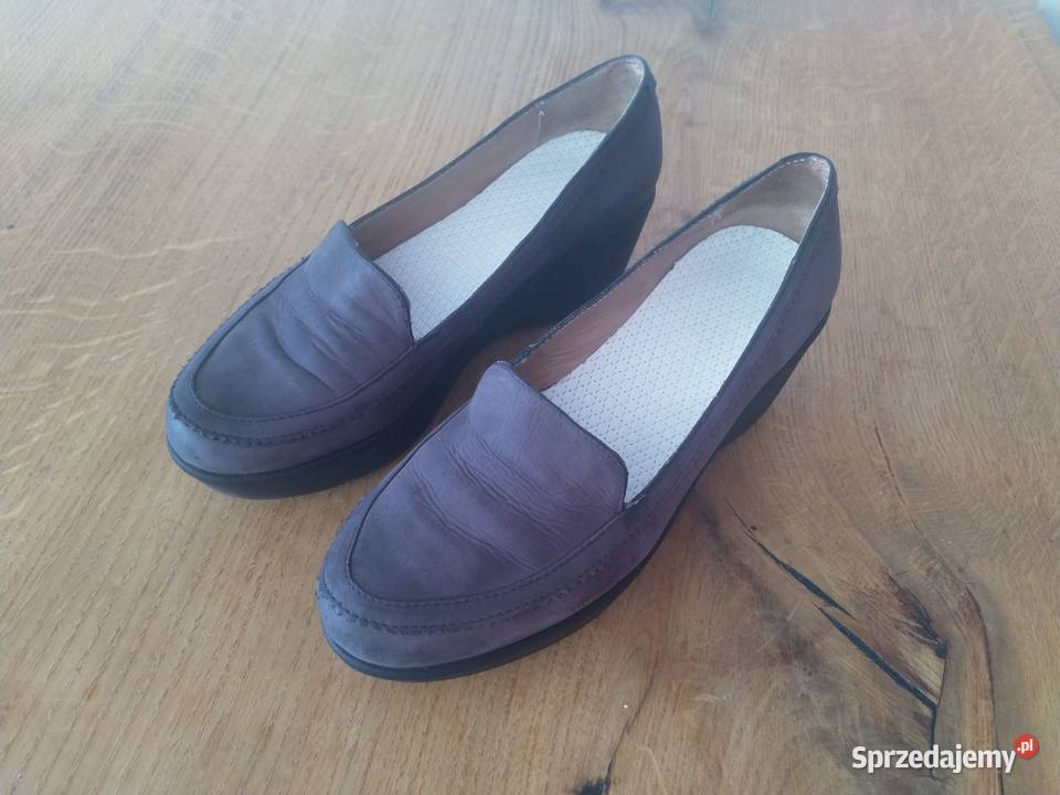 Buty damskie Unisa Fedra nubuk 39C granatowe 25.8cm