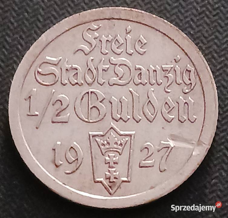 12 Guldena 1927 WMGdańsk około mennicze rzadkość Numizmatyka Konin