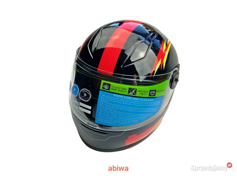 Nowe kaski motocyklowe dziecięce chłopięce Plecka Dąbrowa