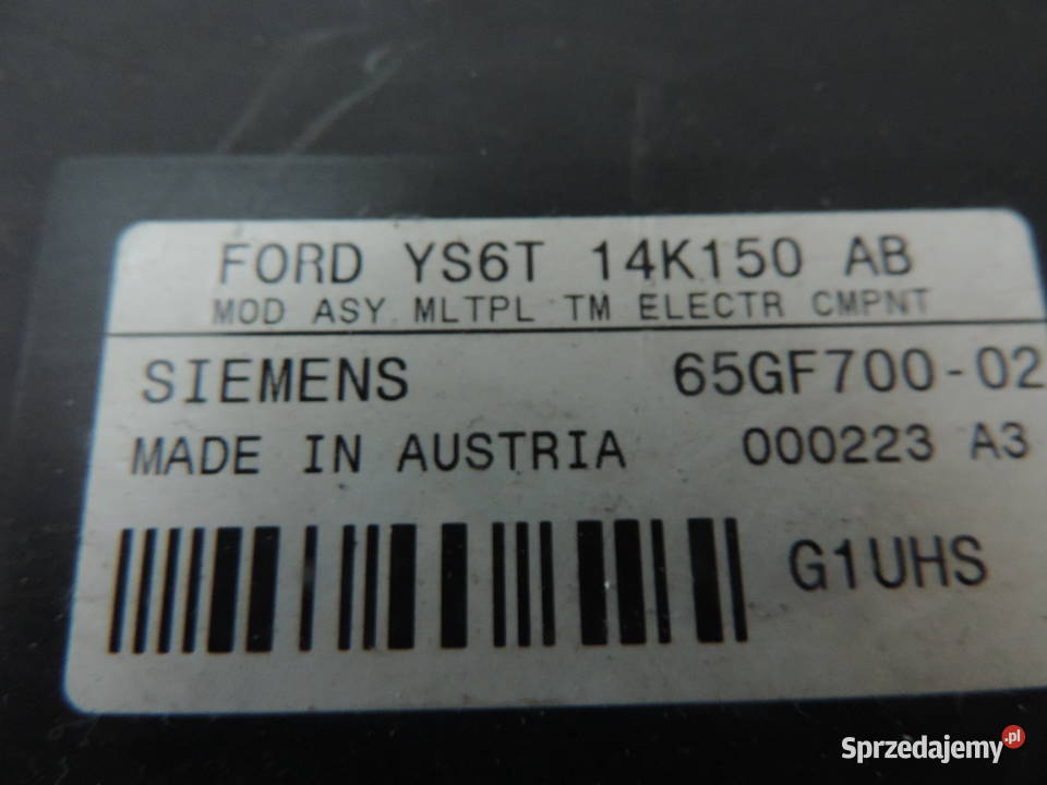 MODUŁ KOMFORTU FORD FIESTA MK4 YS6T14K150AB Nowy Sącz