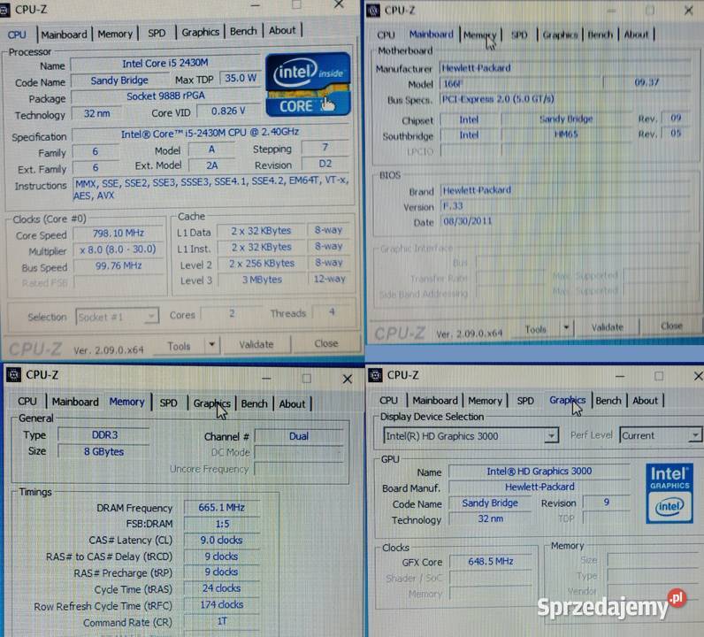 Laptop HP Pavilion G6 156 I52430M 8GB 128GB Mstów