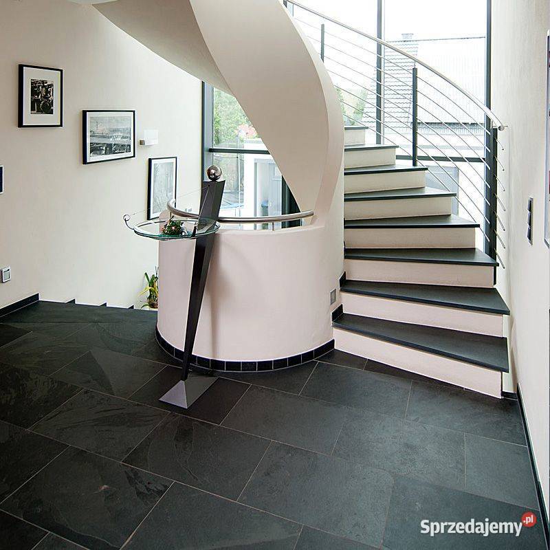 Płytki Łupek Panther Black naturalny 80x40x12 Gdynia