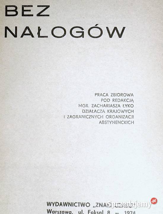 Bez nałogów Zachariasz Łyko miękka Chełm