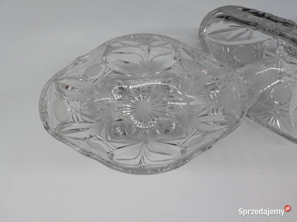 Kryształowa Bomboniera Cukiernica TRUSKAWKI na Porcelana i szkło Raszków