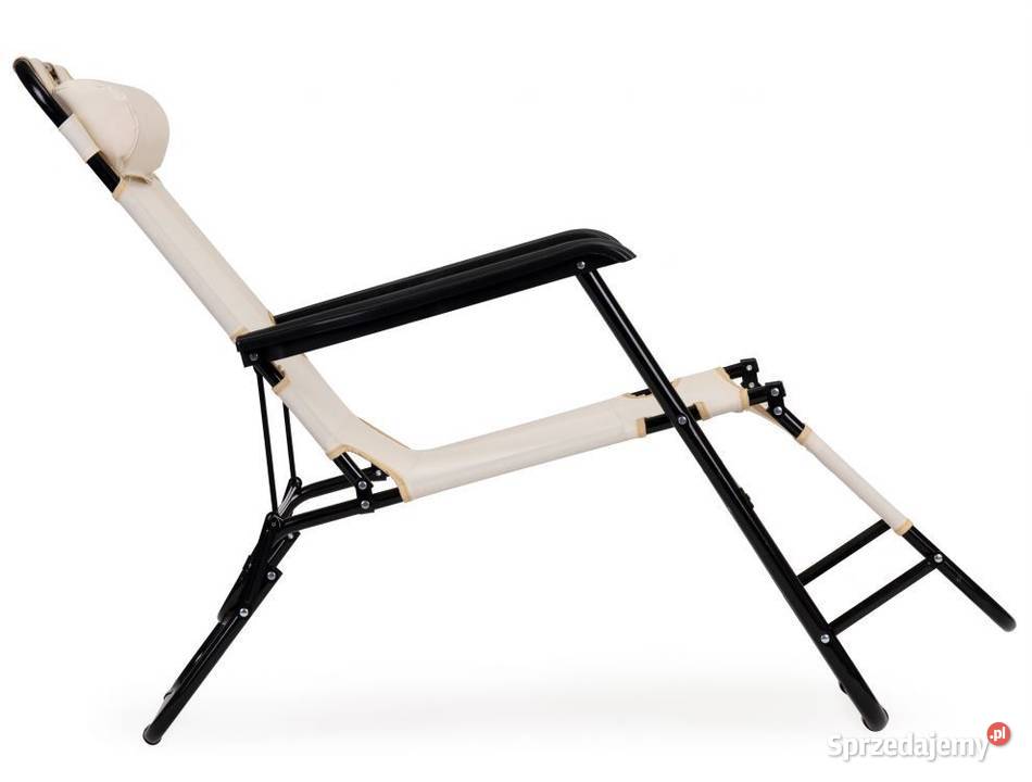 Leżak ogrodowy z zagłówkiem metal Meble ogrodowe Bielsk Podlaski sprzedam