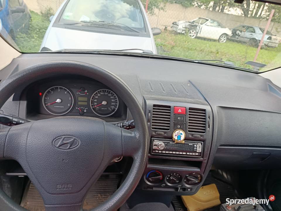 Hyundai Getz 15 60 kW 2003 r dawca części wielkopolskie Szklarka Myślniewska
