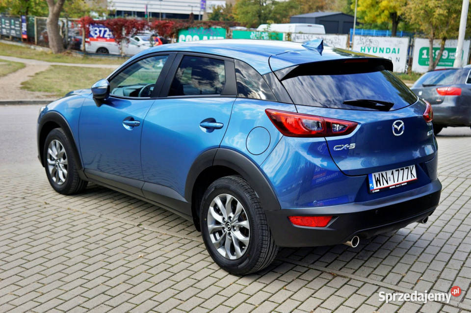 Mazda CX3 salon Polska ładna Pierwszy właściciel niebieski Warszawa