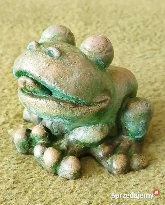 Żaba figurka ceramiczna unikat vintage PRL