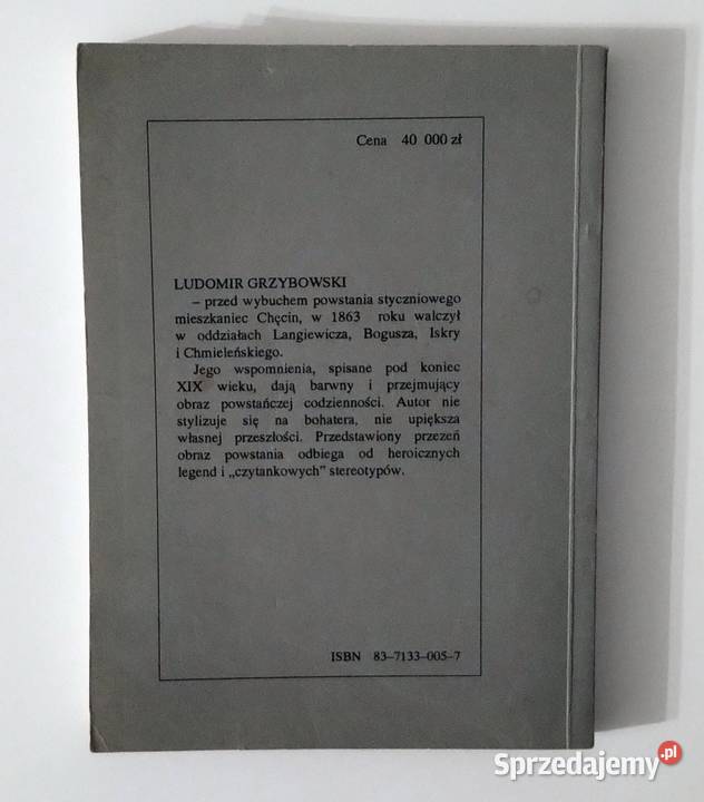 Opis powstania polskiego w roku 1863 i 1864 w