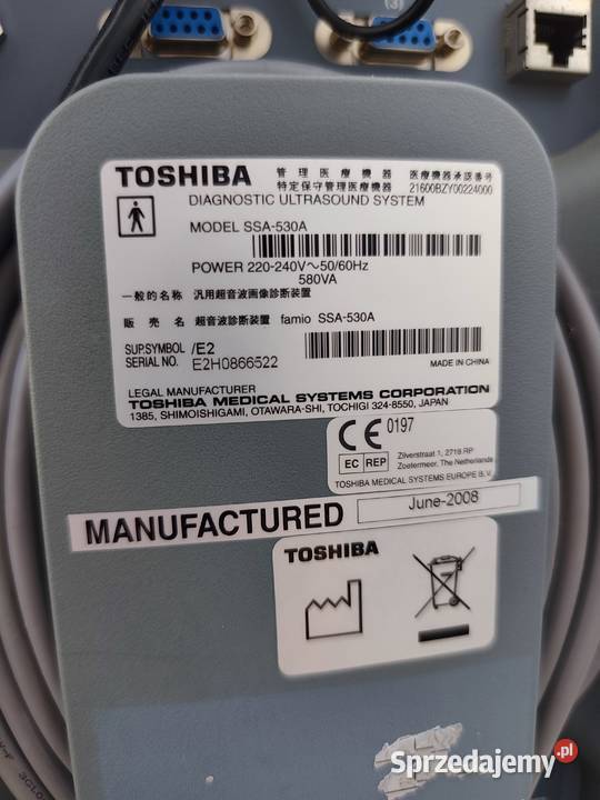 Aparat USG Toshiba Famio 8 SSA530A Videoprinter Poddębice sprzedam