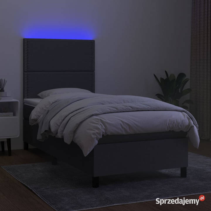 Łóżko kontynentalne z materacem ciemnoszara 128cm Warszawa sprzedam