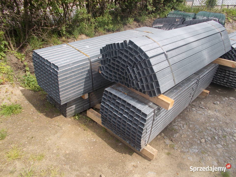 słupki ogrodzeniowe do paneli 40 x 60 ocynk dolnośląskie Ostroszowice