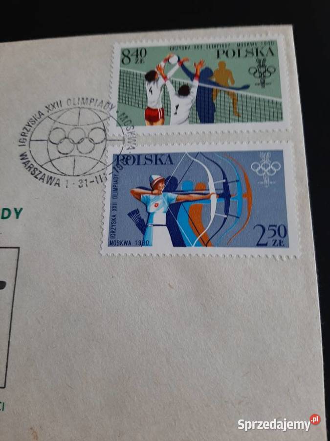 Koperta Igrzyska XXII Olimpiady Moskwa 1980 r Stronie Śląskie