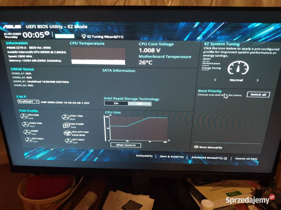 Płyta główna Asus Prime Z 270A procesor G3900 Toruń