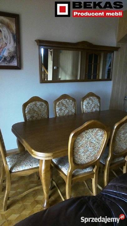 Stylowy Zestaw Stół 8 Krzeseł Bekas Meble Wyszogród sprzedam