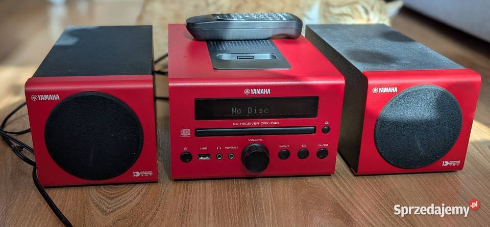 Wieża Yamaha MCR040 CRX040 Czerwona CD USB iPod Wieże i miniwieże Warszawa