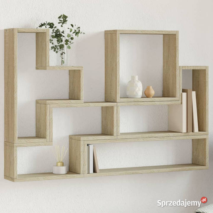 Półka ścienna dąb sonoma 96x12x64 materiał Warszawa