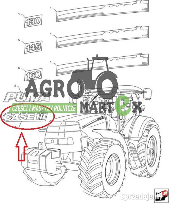 87557438 NAKLEJKA CASE CNH Wichrów