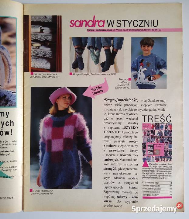 Modne Dzianiny Sandra 11993 Gdańsk sprzedam