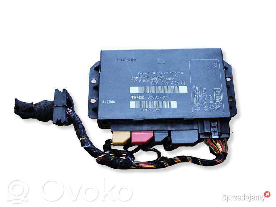 Audi A4 S4 B7 STEROWNIK MODUŁ KOMFORTU Wyposażenie elektryczne