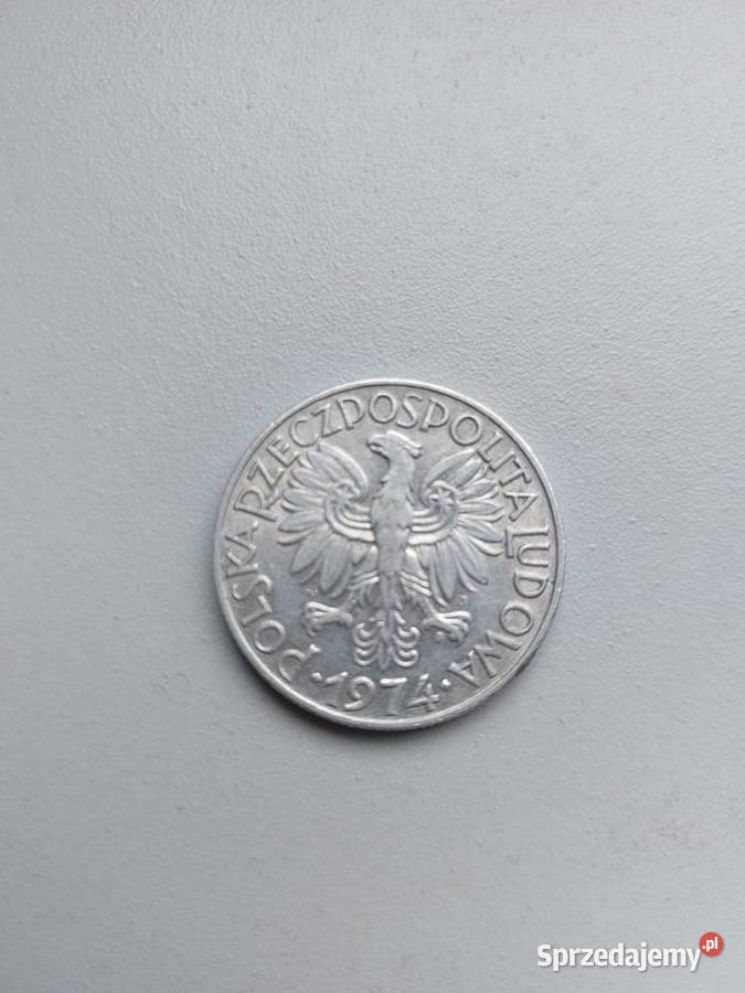 moneta 5 Rybak 1974 r Polska PRL retro antyk sprzedam