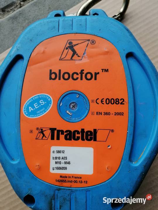Urządzenie asekurujące Tractel blocfor d58612 Cieszyn