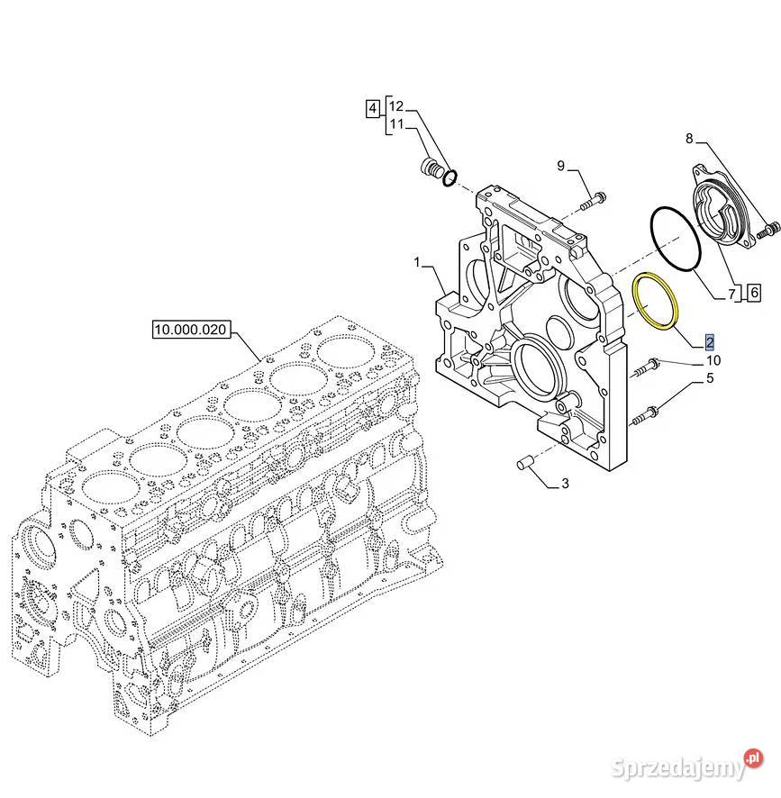 Uszczelniacz wału korbowego Case Holland Steyr Białystok sprzedam