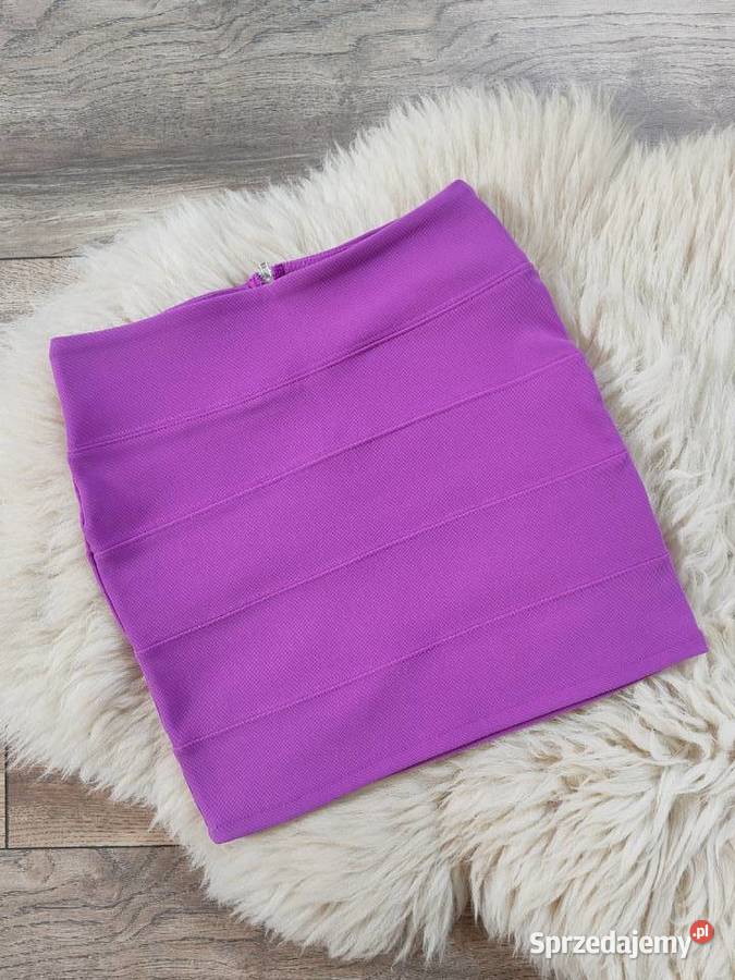 Liliowa spódnica bandażowa Top shop Fioletowa