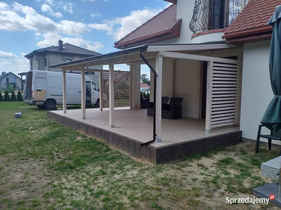 Zadaszenia tarasu taras drewniany konstrukcje sprzedam