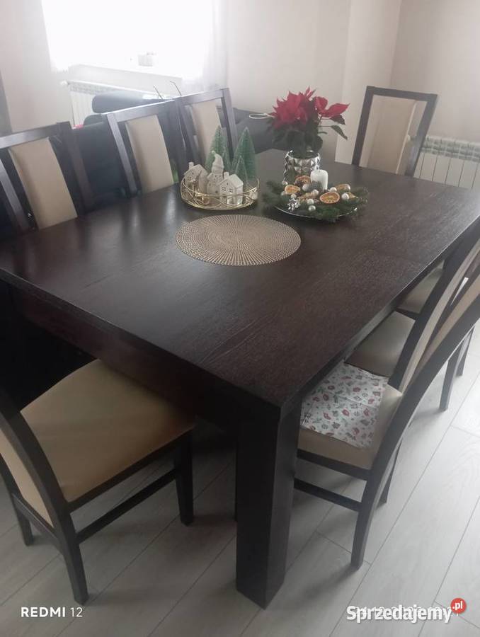 Sprzedam stół8 krzeseł Łęczyca