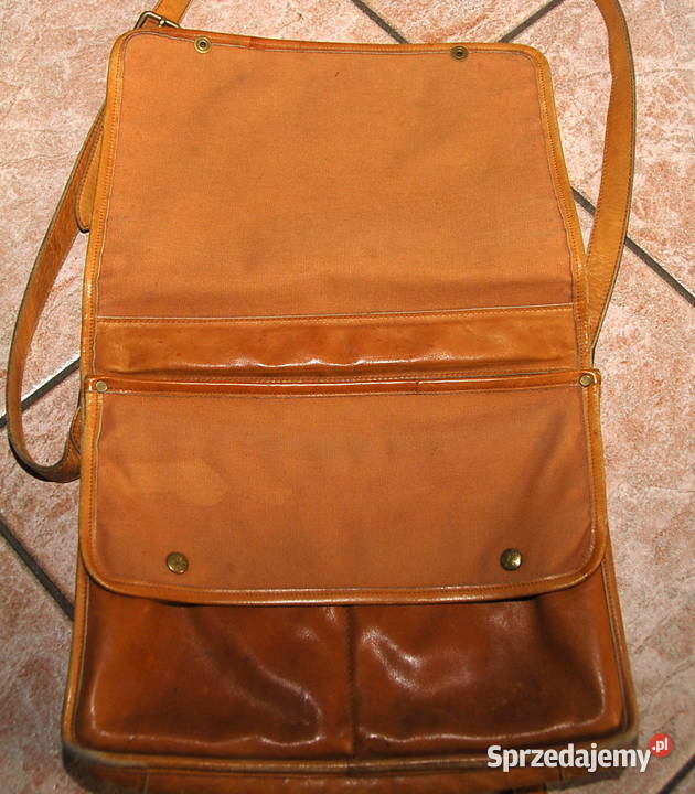 Teczka Skórzana Listonoszka MYŚLIWSKA gruba